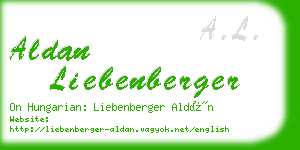 aldan liebenberger business card